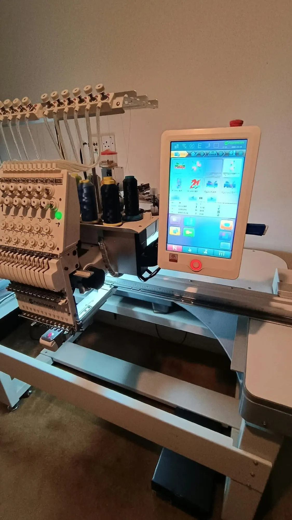 Our multi-needle embroidery machine